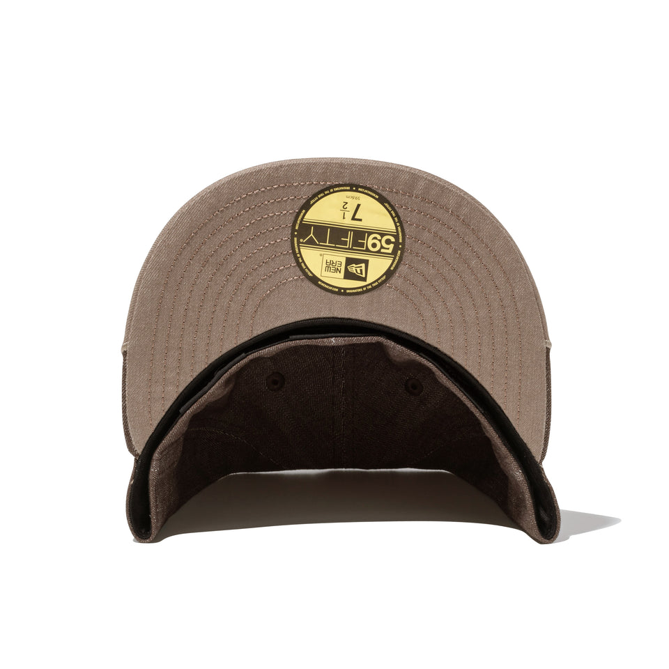 59FIFTY Denim Flame ニューヨーク・ヤンキース ブラウン