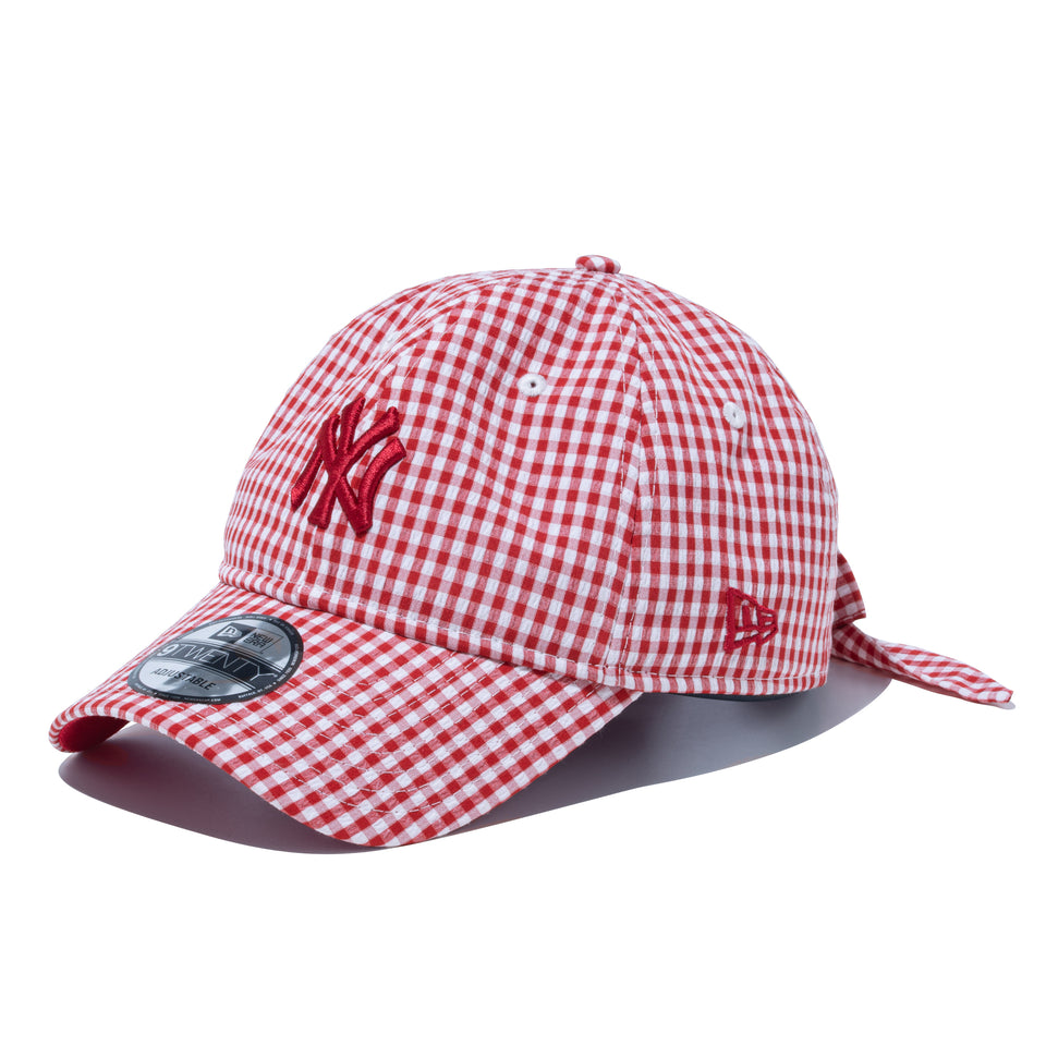 9TWENTY ニューヨーク・ヤンキース ギンガムチェック スカーレット 9TWENTY Gingham Check ニューヨーク・ヤンキース ギンガムチェック
