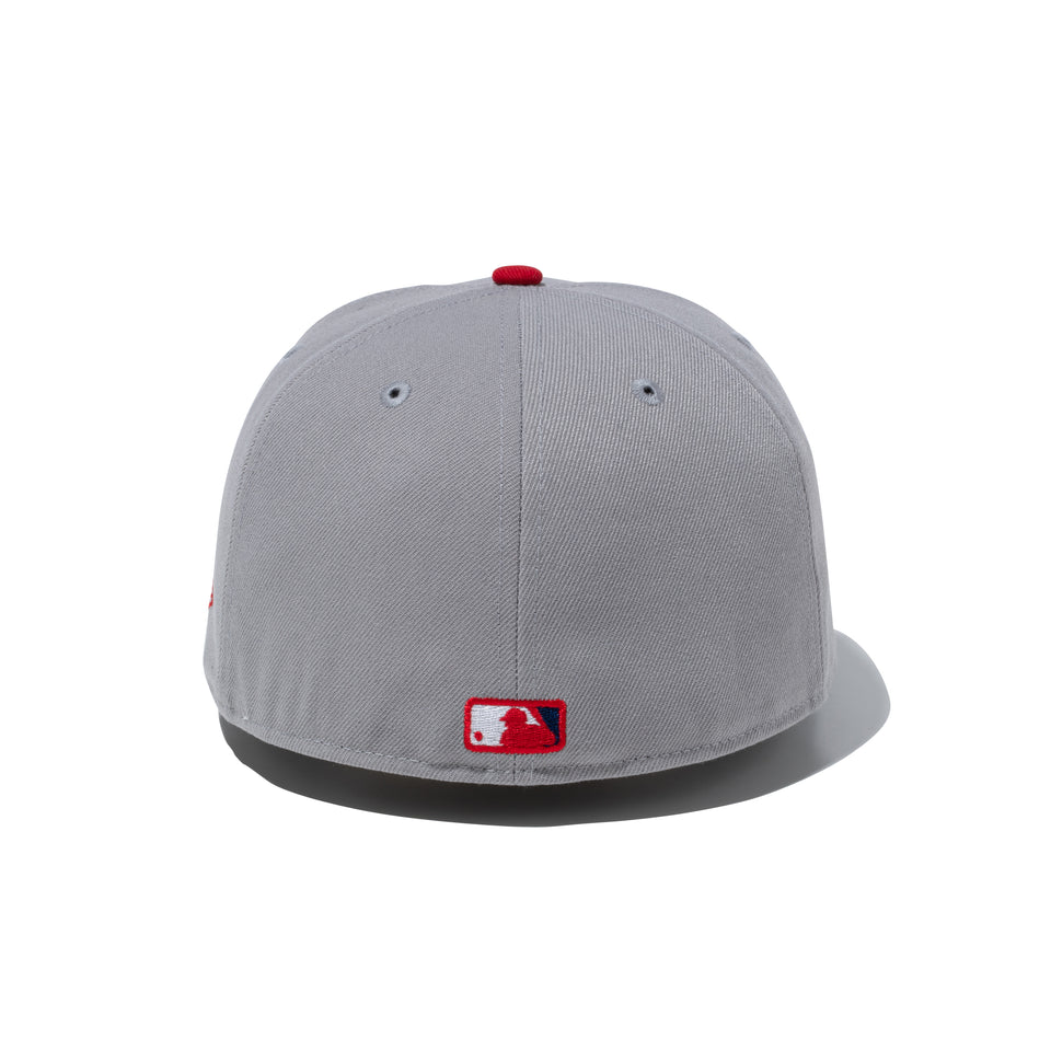 59FIFTY National Flag ニューヨーク・ヤンキース グレー ライトネイビーバイザー