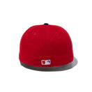 59FIFTY National Flag ニューヨーク・メッツ スカーレット ライトロイヤルバイザー