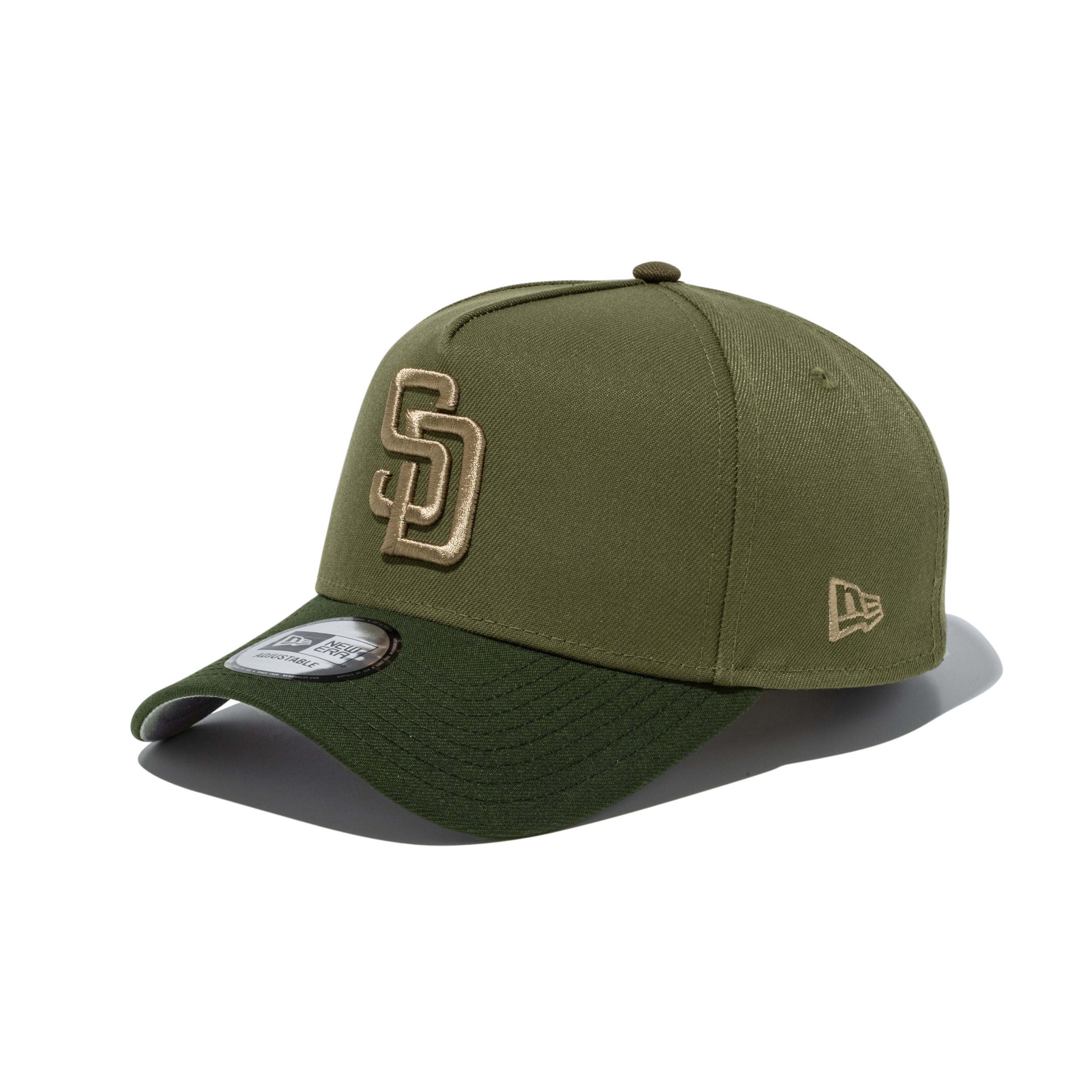 サンディエゴ・パドレス　New Era　バケットハット　選手着用モデル　ブラウン 9FORTY MLBワールドシリーズ サンディエゴ・パドレス サイド