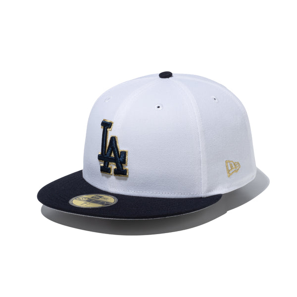 59FIFTY National Flag ロサンゼルス・ドジャース ホワイト ネイビー