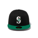 59FIFTY National Flag シアトル・マリナーズ ブラック ケリーグリーンバイザー