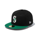 59FIFTY National Flag シアトル・マリナーズ ブラック ケリーグリーンバイザー