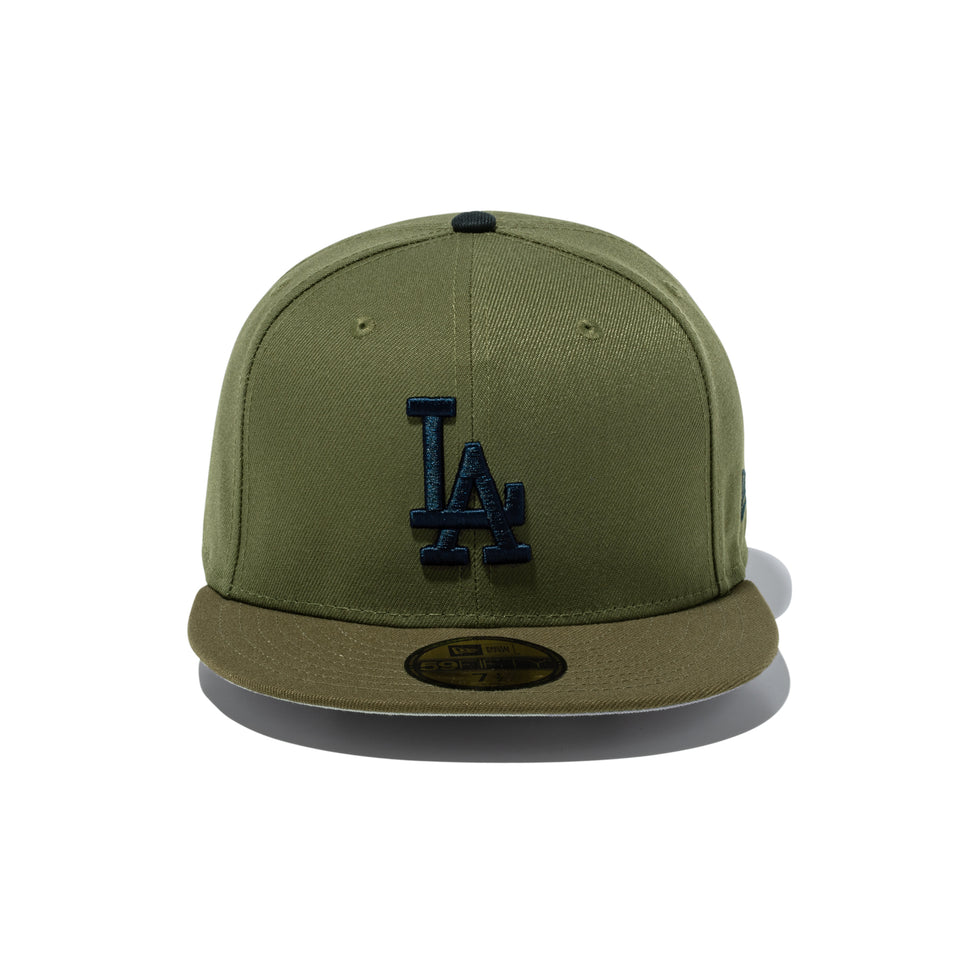 59FIFTY Deep Forest ロサンゼルス・ドジャース オリーブ モスバイザー