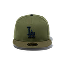 59FIFTY Deep Forest ロサンゼルス・ドジャース オリーブ モスバイザー