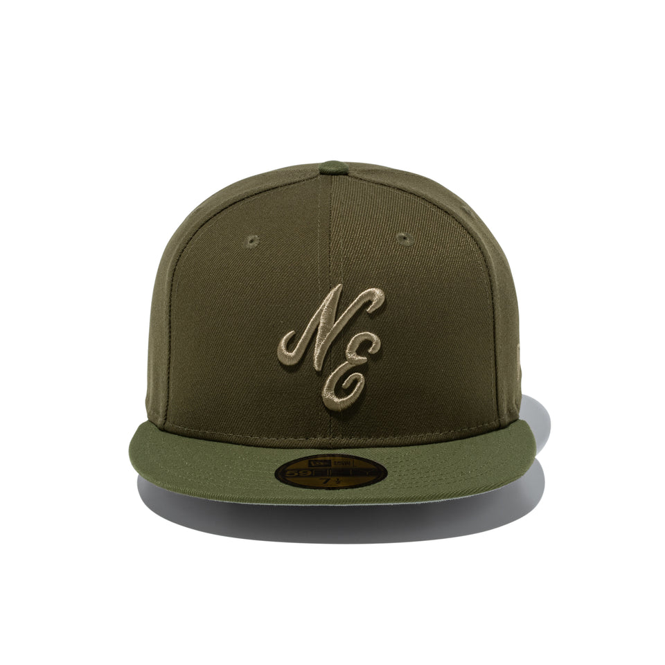 59FIFTY Deep Forest クラシックロゴ モス オリーブバイザー