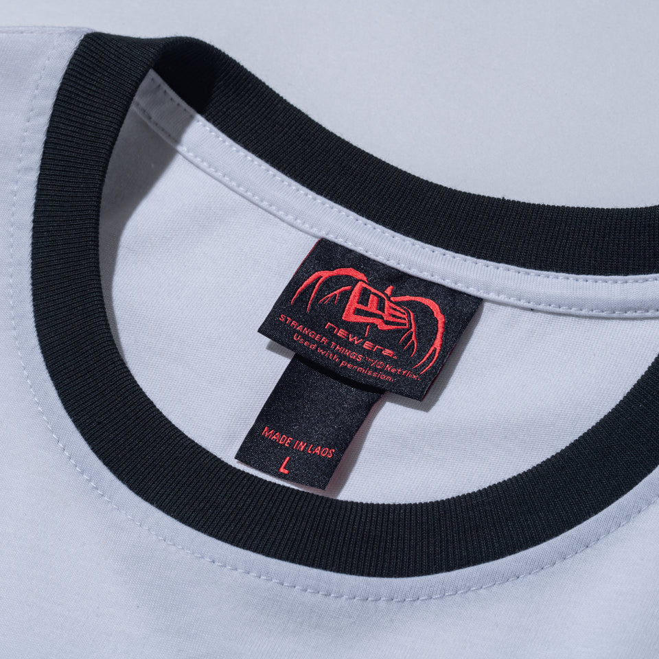 半袖 ポケット コットン Tシャツ NETFLIX STRANGER THINGS ストレンジャー・シングス Demogorgon ホワイト/グリーン
