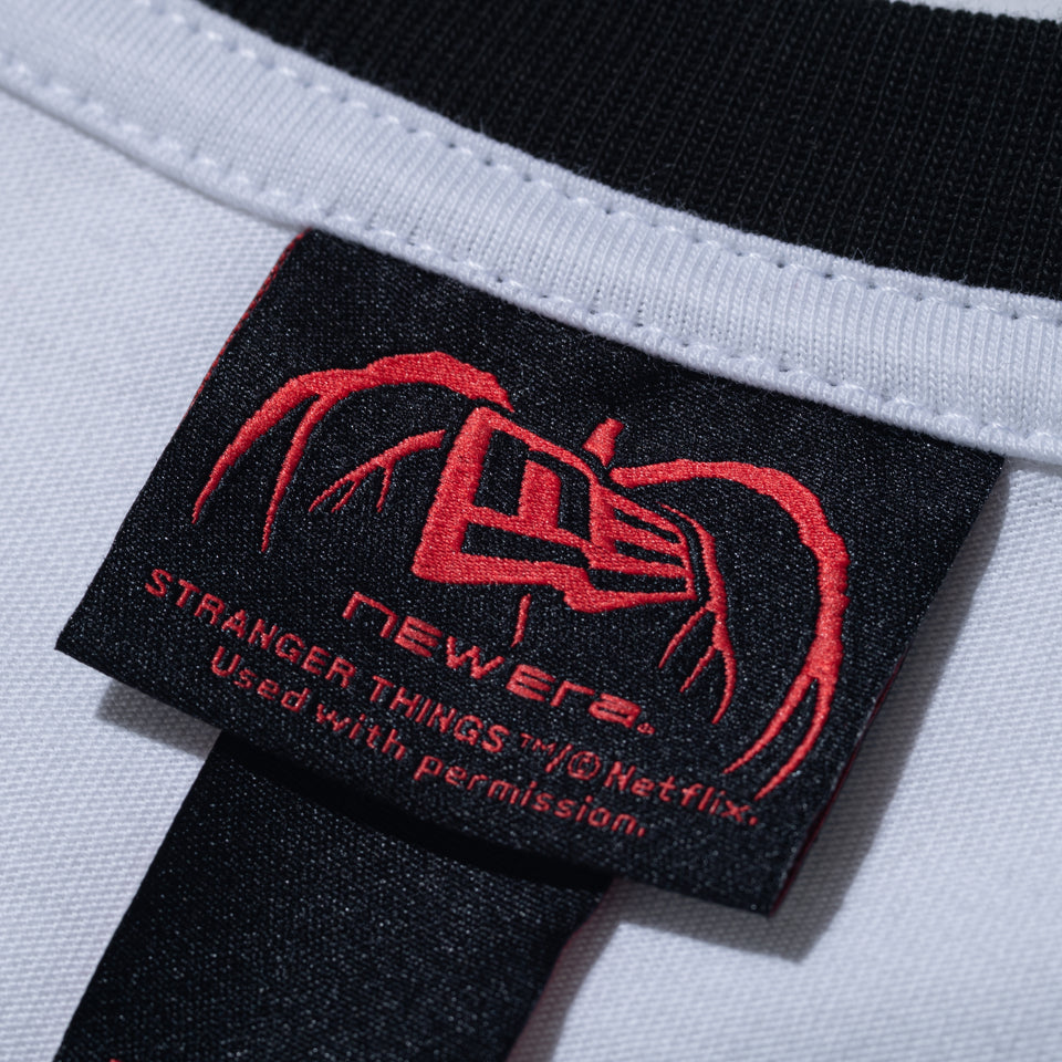 半袖 ポケット コットン Tシャツ NETFLIX STRANGER THINGS ストレンジャー・シングス Demogorgon ホワイト/グリーン