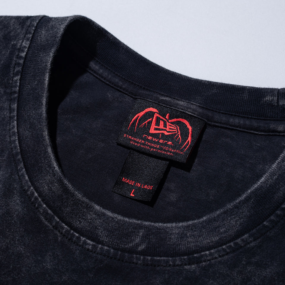 半袖 コットン Tシャツ NETFLIX STRANGER THINGS ストレンジャー・シングス HELLFIRE CLUB ブラック