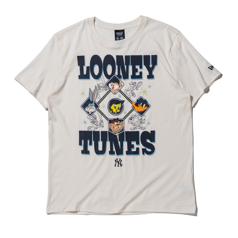 【新品】ルーニーテューンズ×MLB ニューヨークヤンキースTシャツ　Ｌサイズ 半袖 コットン Tシャツ Looney Tunes x MLB ニューヨーク・ヤンキース