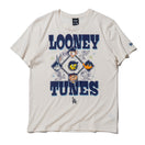 半袖 コットン Tシャツ Looney Tunes x MLB ロサンゼルス・ドジャース クロームホワイト