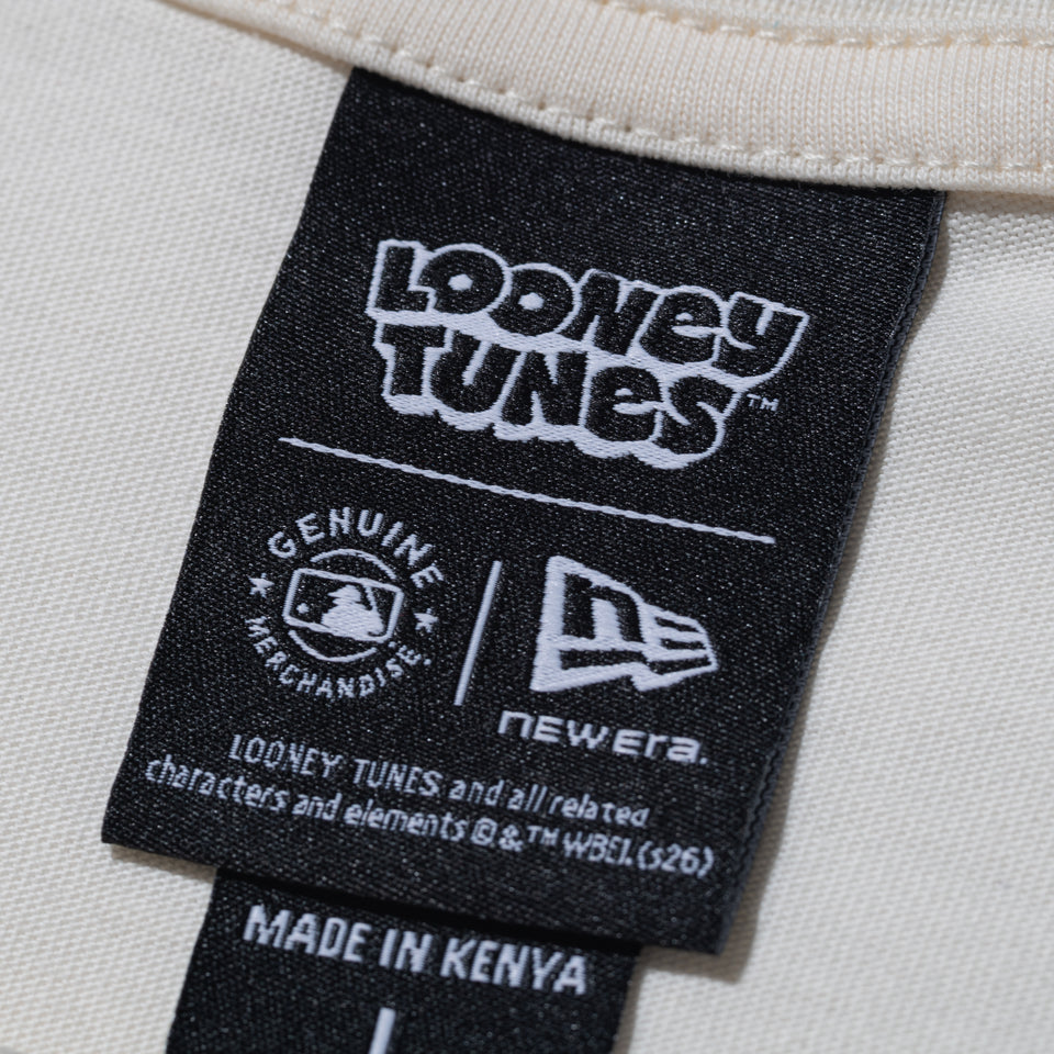 半袖 コットン Tシャツ Looney Tunes x MLB ロサンゼルス・ドジャース クロームホワイト