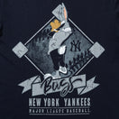 半袖 コットン Tシャツ Looney Tunes x MLB ニューヨーク・ヤンキース バッグス・バニー ネイビー