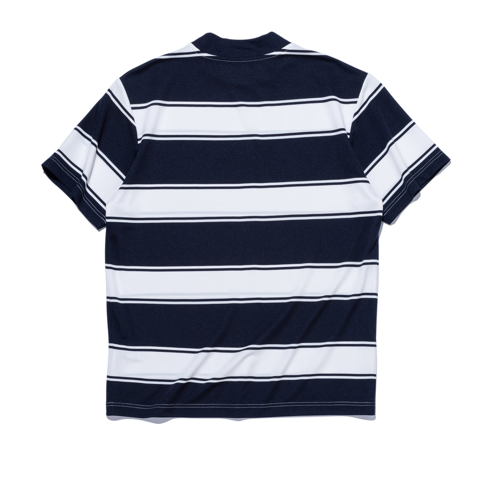 半袖 鹿の子 ミッドネック Tシャツ ボーダー NEW ERA GOLF CLUB