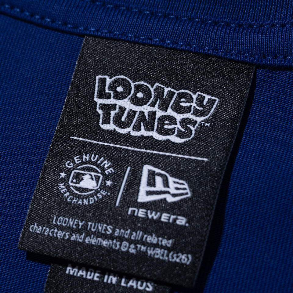 半袖 コットン Tシャツ Looney Tunes x MLB ロサンゼルス・ドジャース バッグス・バニー ダークロイヤル