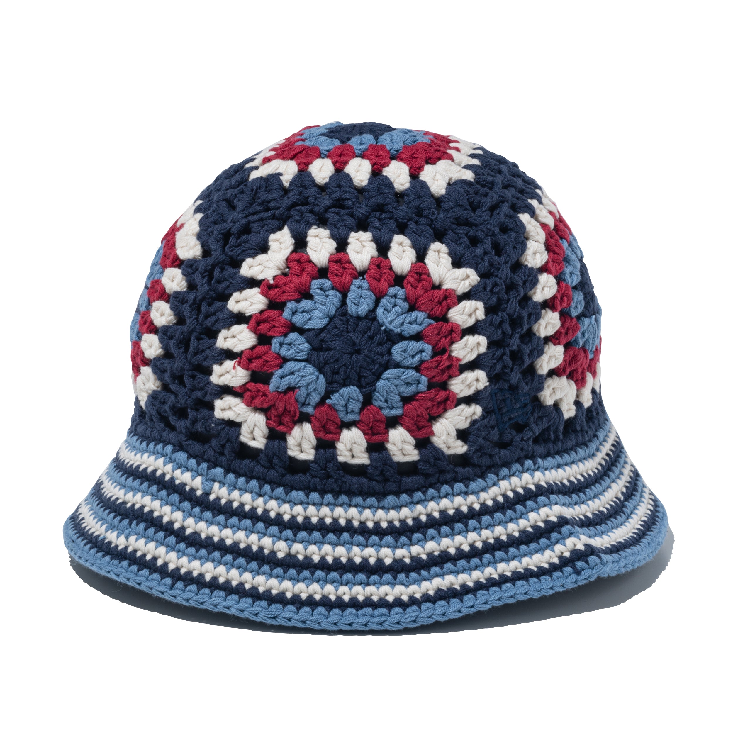 クロシェ ニットバケット ブルー/レッド/クローム | ニューエラ