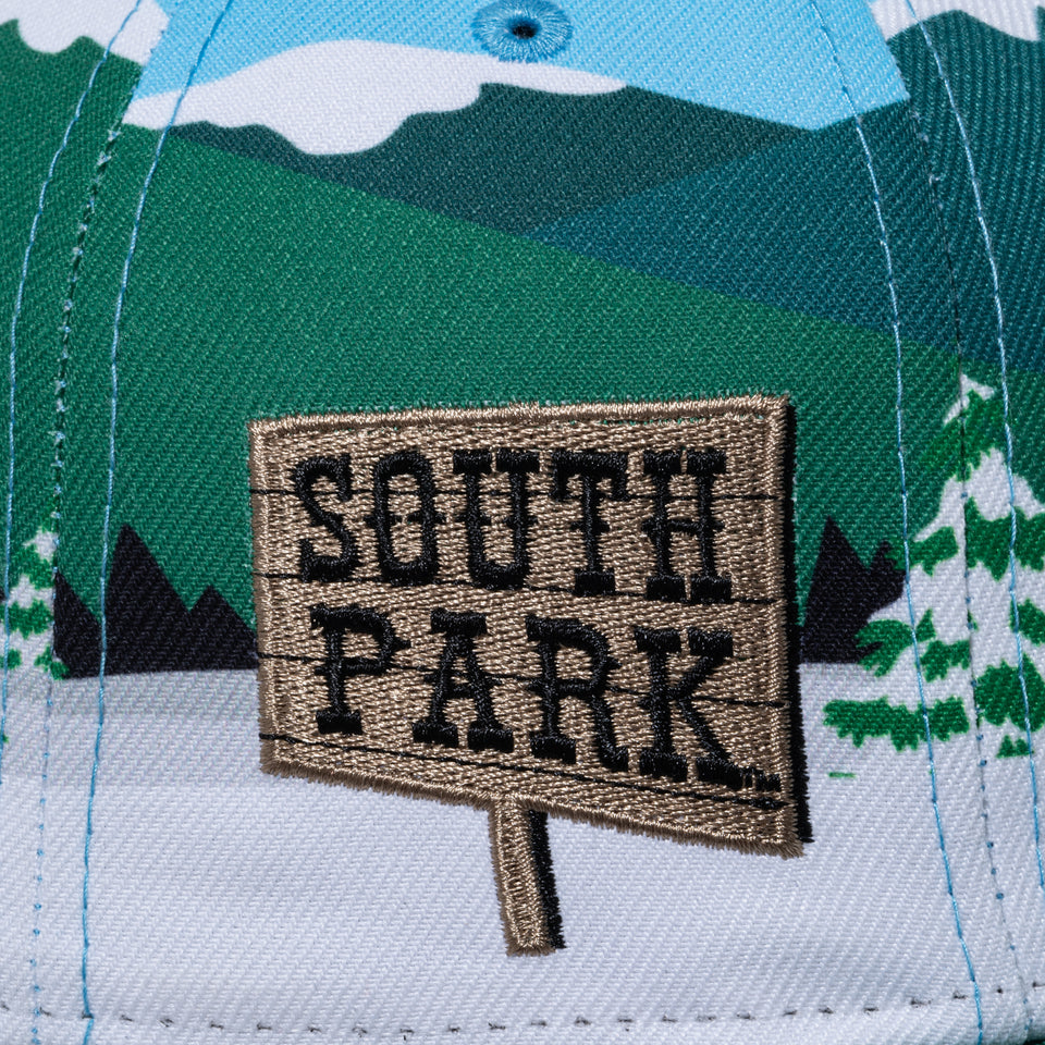 59FIFTY South Park Bus Stop プリント グリーンバイザー