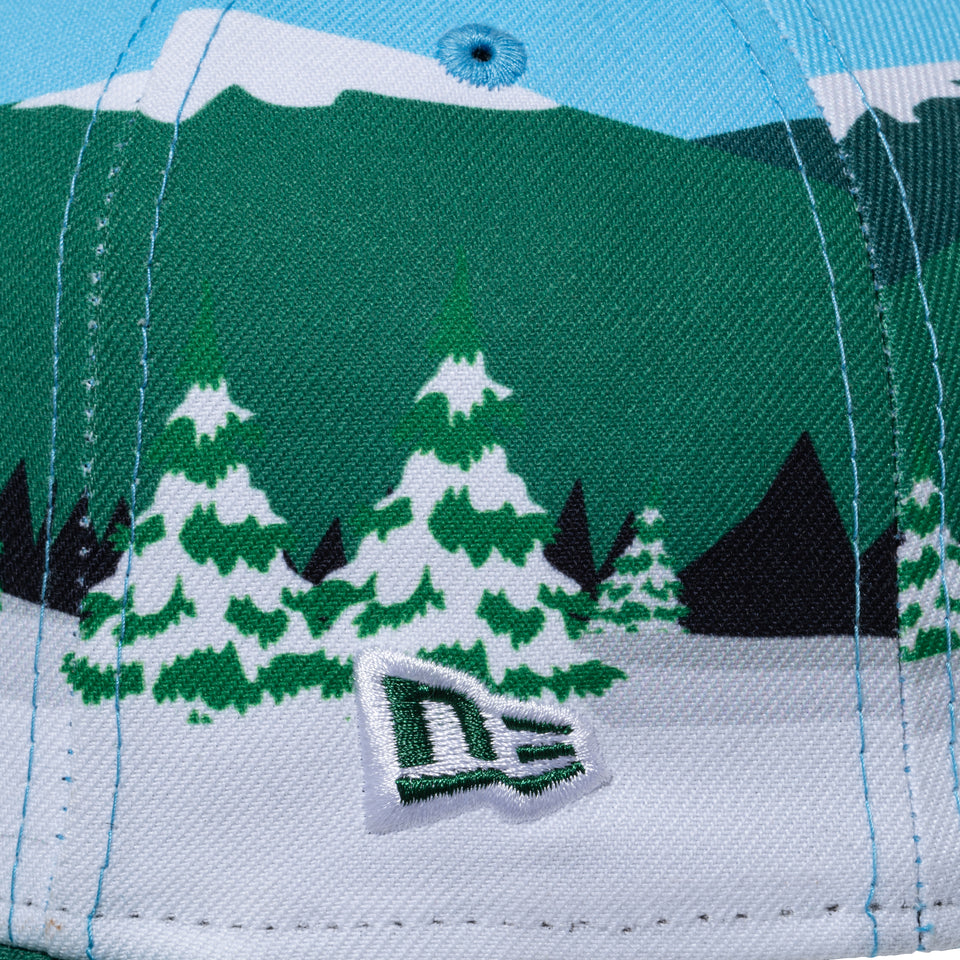59FIFTY South Park Bus Stop プリント グリーンバイザー