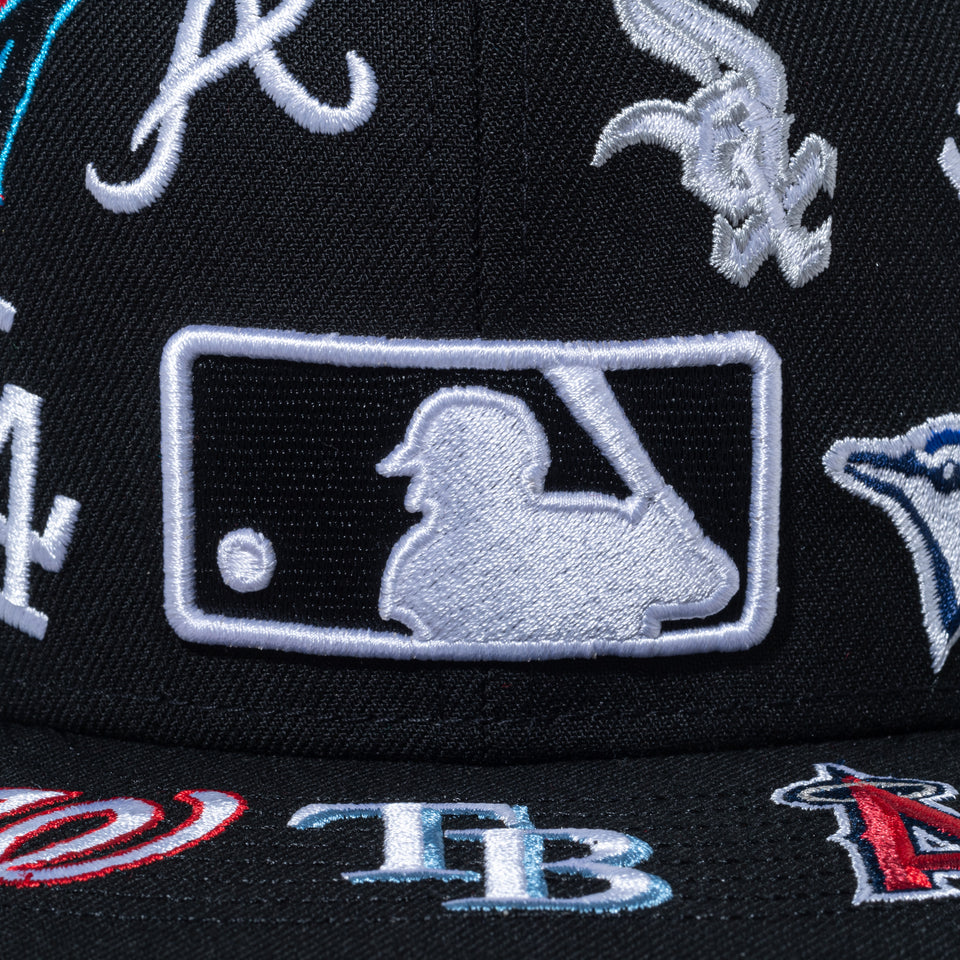 59FIFTY Logo Scramble MLB オールオーバー ブラック