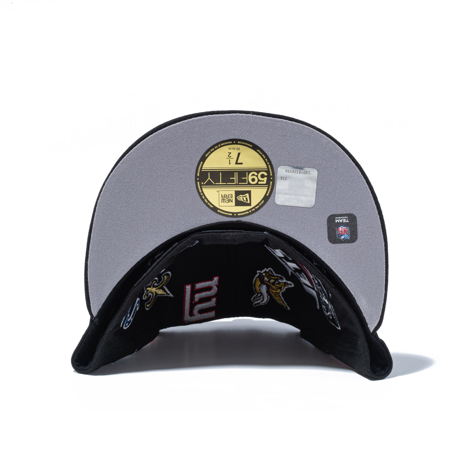59FIFTY Logo Scramble NFL オールオーバー ブラック