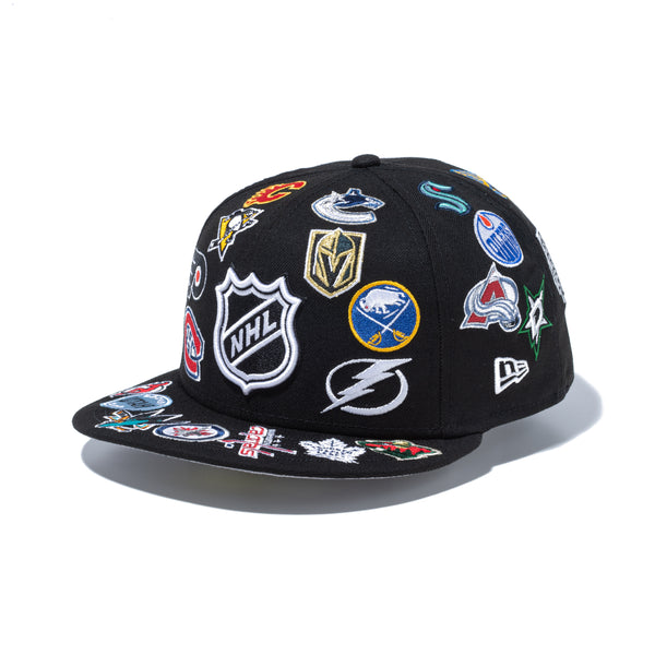 59FIFTY Logo Scramble NHL オールオーバー ブラック