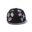 59FIFTY Logo Scramble NHL オールオーバー ブラック