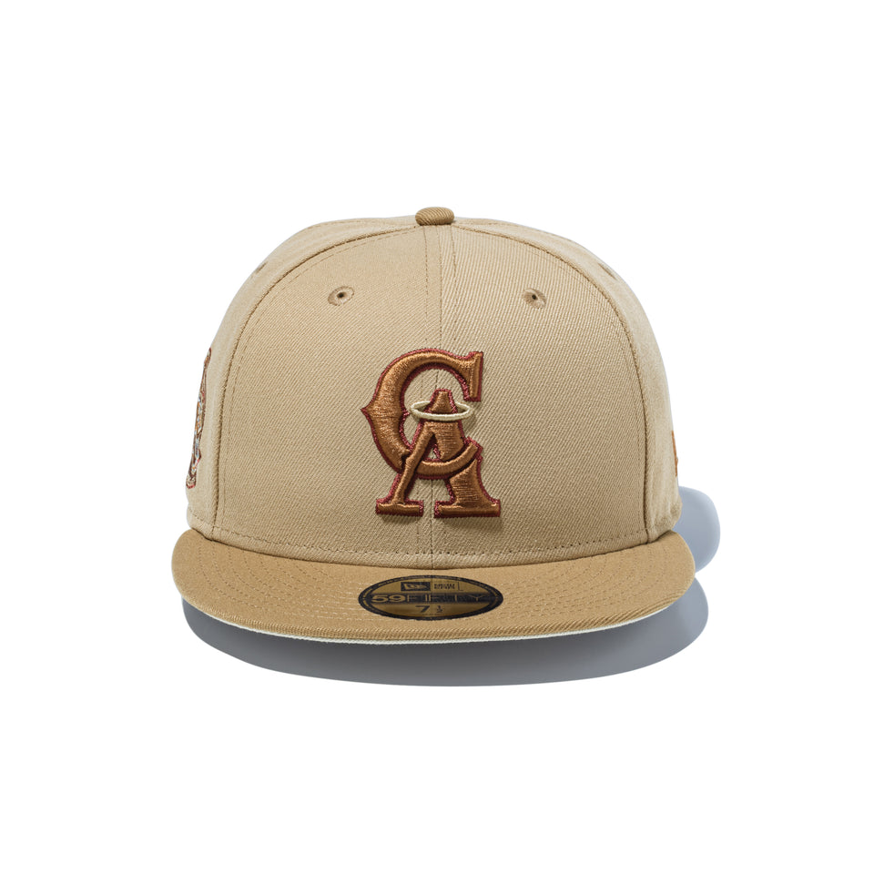 59FIFTY Dune カリフォルニア・エンゼルス クーパーズタウン キャメル カーキバイザー