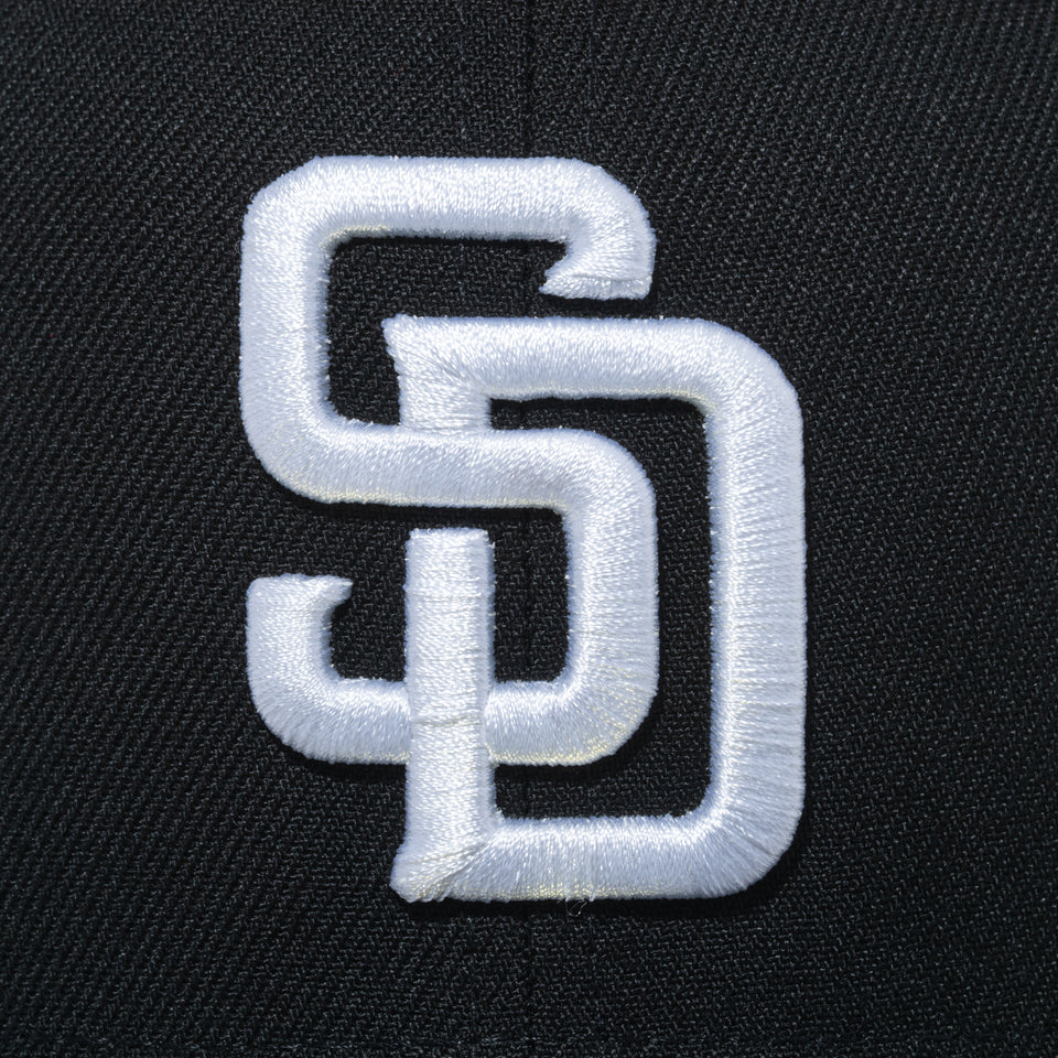 PC 59FIFTY MLB Black & White サンディエゴ・パドレス ブラック