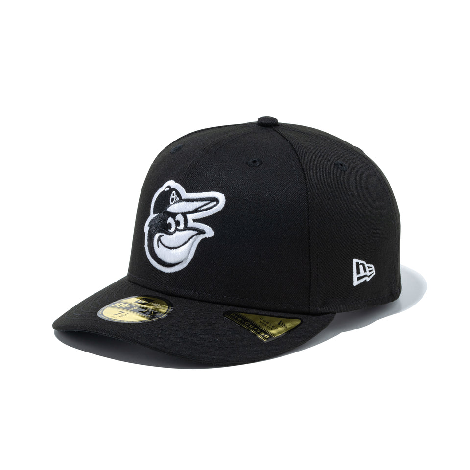 PC 59FIFTY MLB Black & White ボルティモア・オリオールズ ブラック