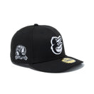 PC 59FIFTY MLB Black & White ボルティモア・オリオールズ ブラック