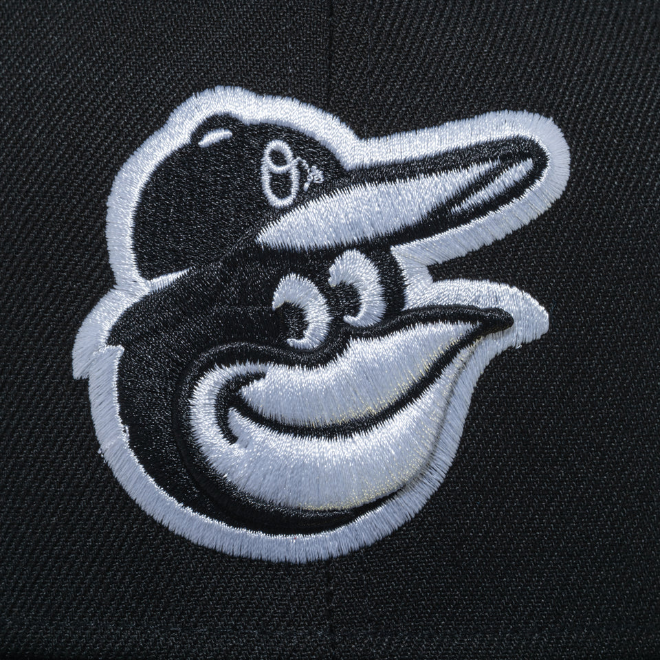 PC 59FIFTY MLB Black & White ボルティモア・オリオールズ ブラック