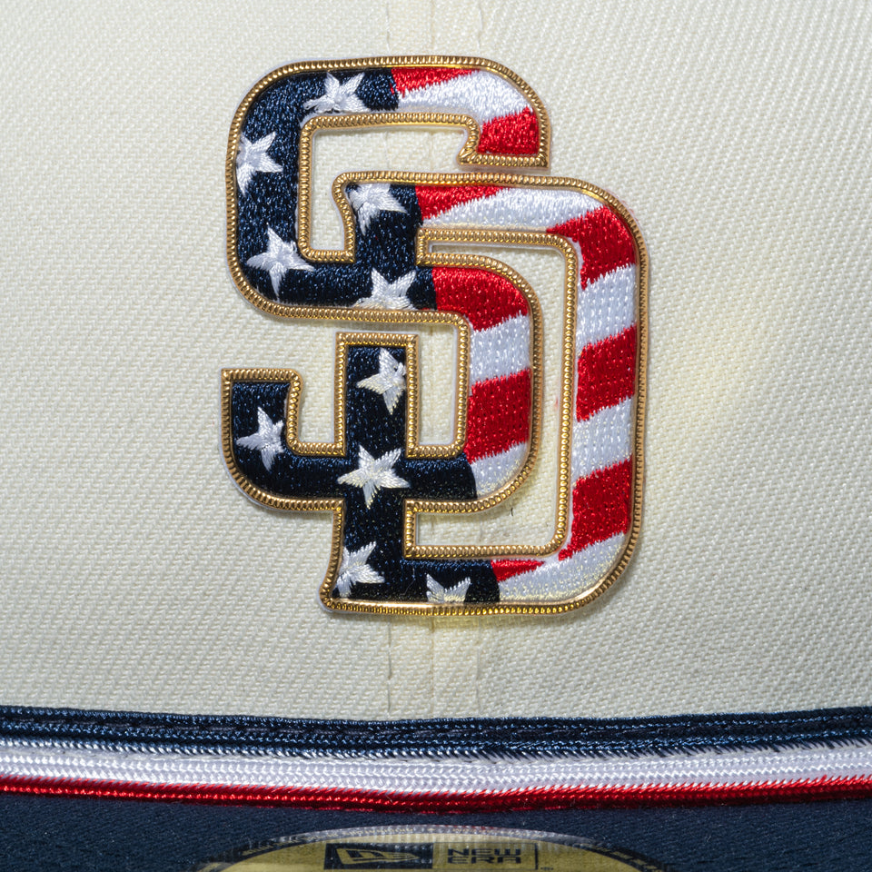 59FIFTY オンフィールド 2026 MLB 4th of July サンディエゴ・パドレス クロームホワイト