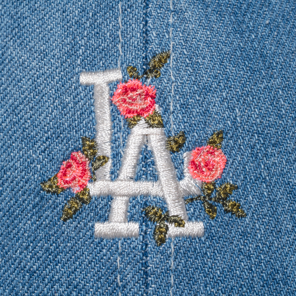 9FORTY アンストラクチャード Flower ロサンゼルス・ドジャース ウォッシュドデニム