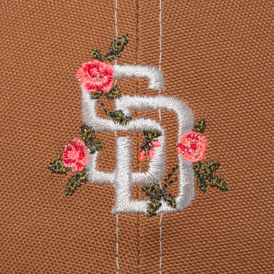 9FORTY アンストラクチャード Flower サンディエゴ・パドレス ライトブロンズ