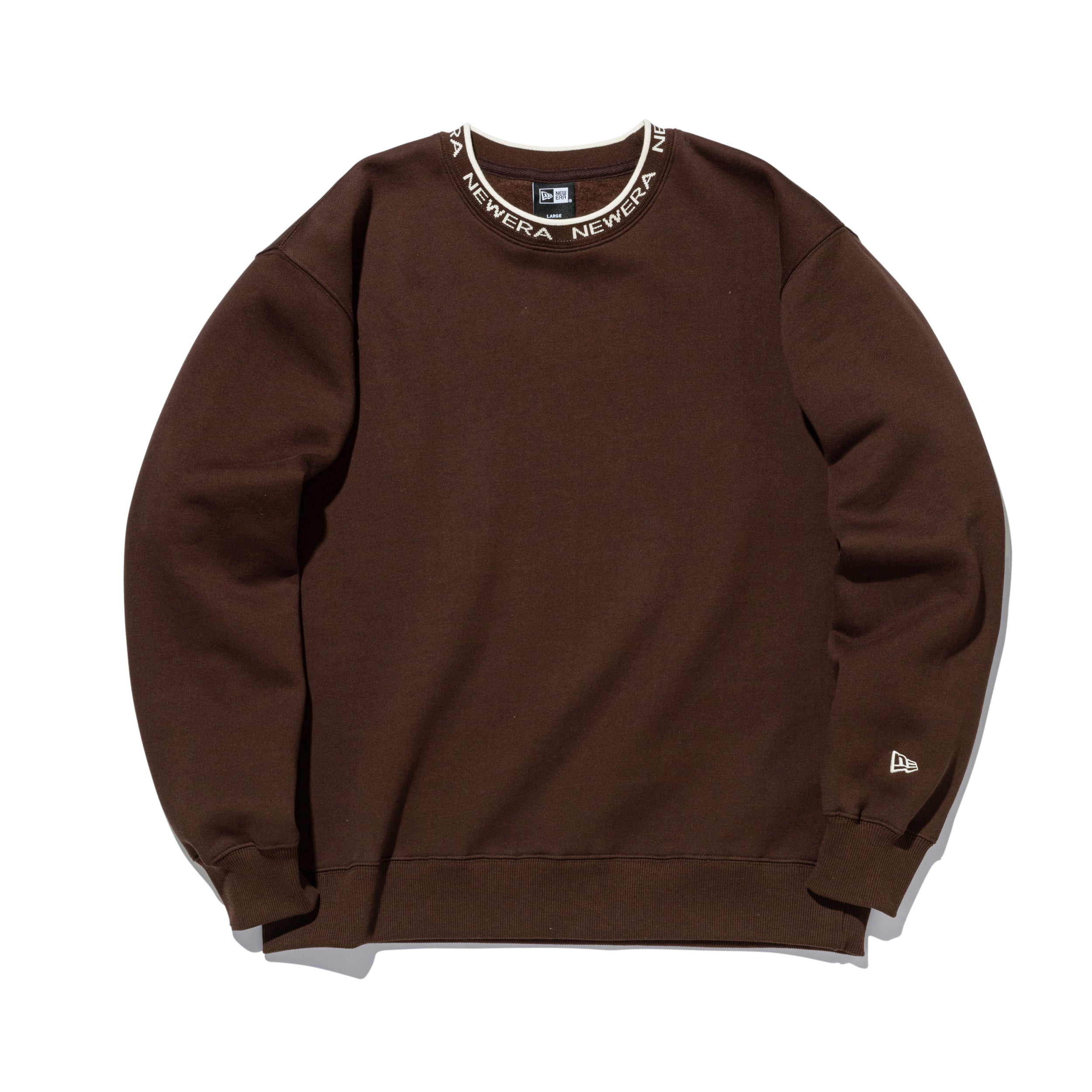 裏起毛 オーバーサイズド スウェット クルーネック ジャカードロゴ