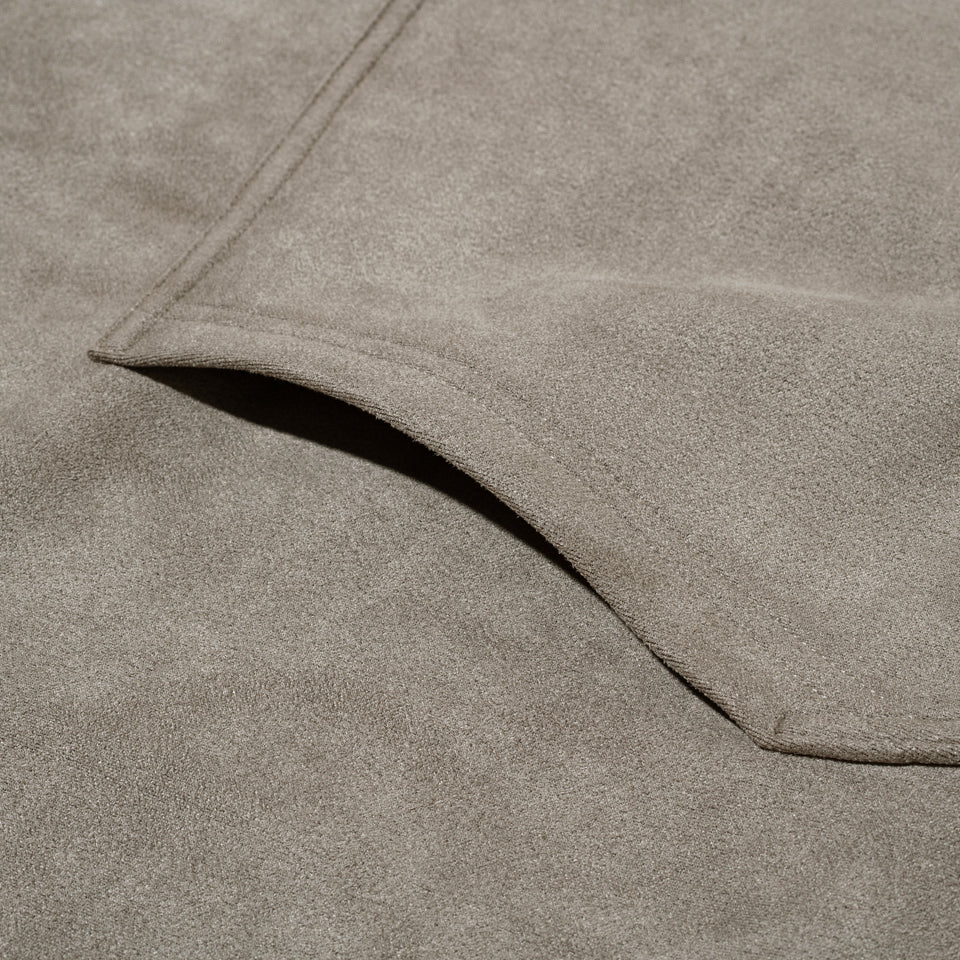 ポリスウェード プルオーバーフーディー グレー