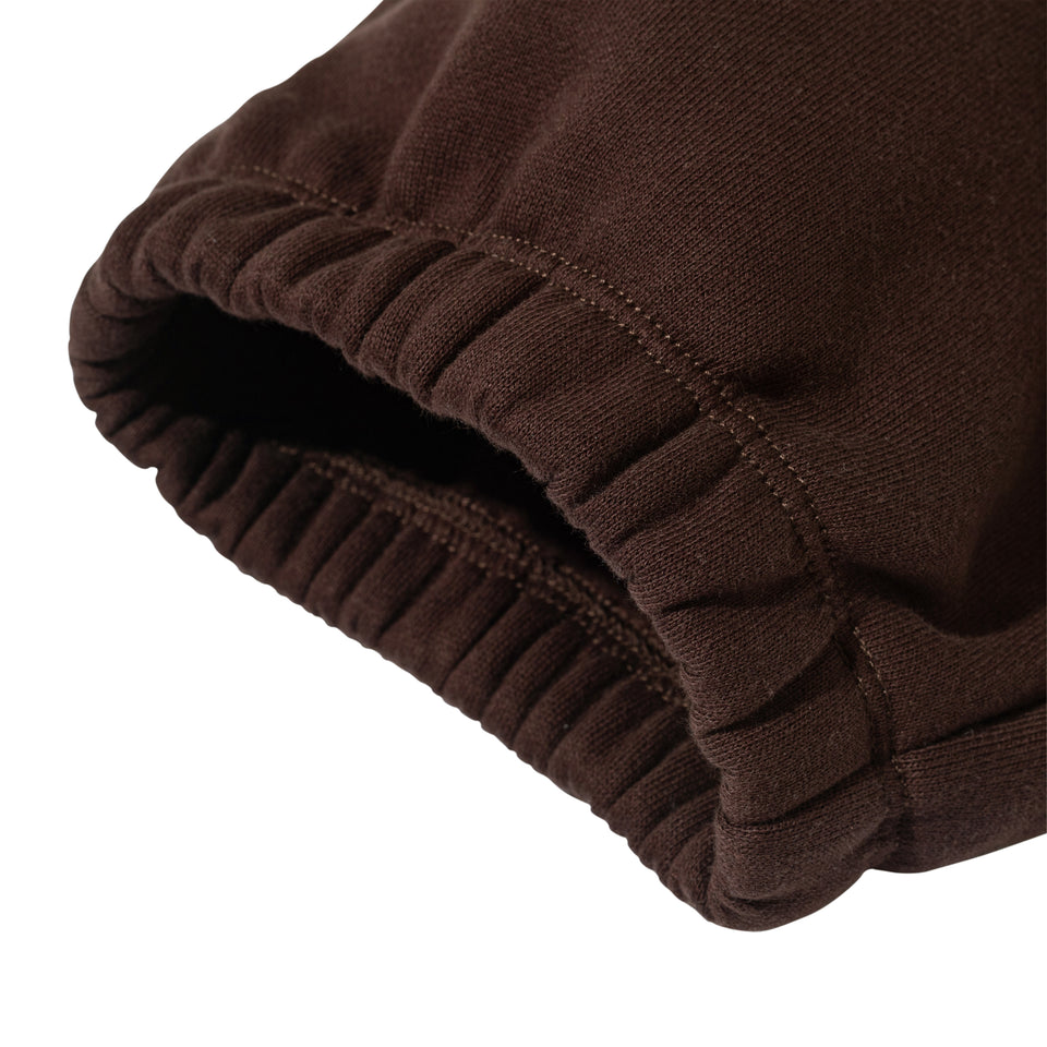 裏起毛 オーバーサイズド スウェットパンツ ボックスロゴ ウーブンパッチ バーントウッド