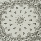 半袖 オープンカラーシャツ Floral Paisley ストーン