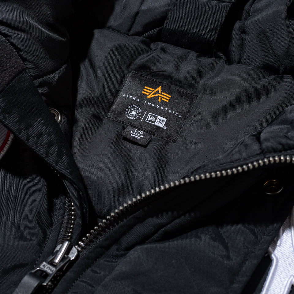 N-3B パーカージャケット Alpha Industries ニューヨーク・ヤンキース ブラック