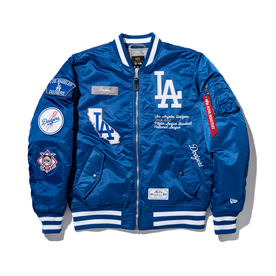 MA-1 ボンバージャケット Alpha Industries ロサンゼルス・ドジャース ブルー