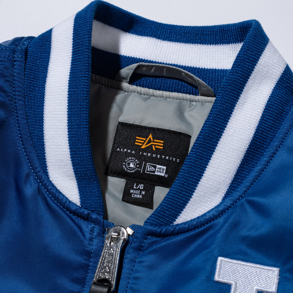 MA-1 ボンバージャケット Alpha Industries ロサンゼルス・ドジャース ブルー