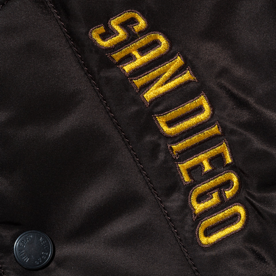 MA-1 ボンバージャケット Alpha Industries サンディエゴ・パドレス ブラウン