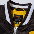 MA-1 ボンバージャケット Alpha Industries サンディエゴ・パドレス ブラウン