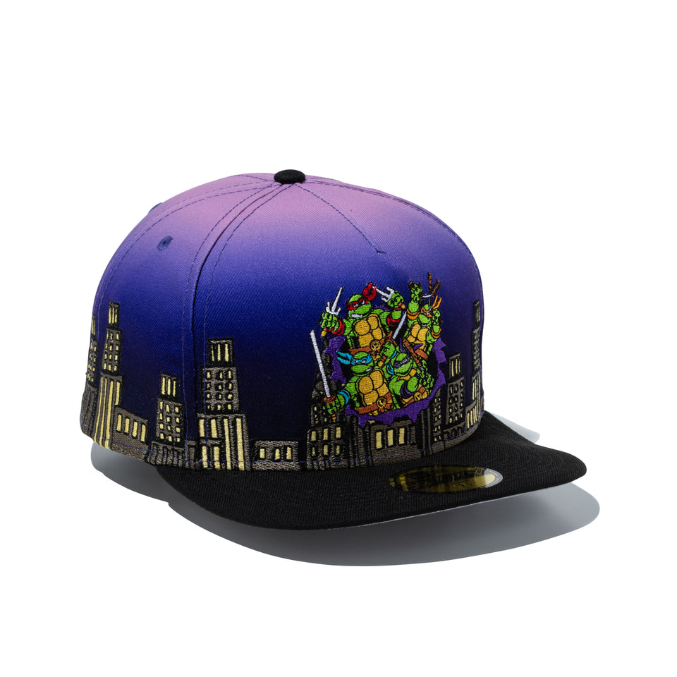 59FIFTY A-Frame Teenage Mutant Ninja Turtles ティーンエイジ・ミュータント・ニンジャ・タートルズ Cityscape パープル