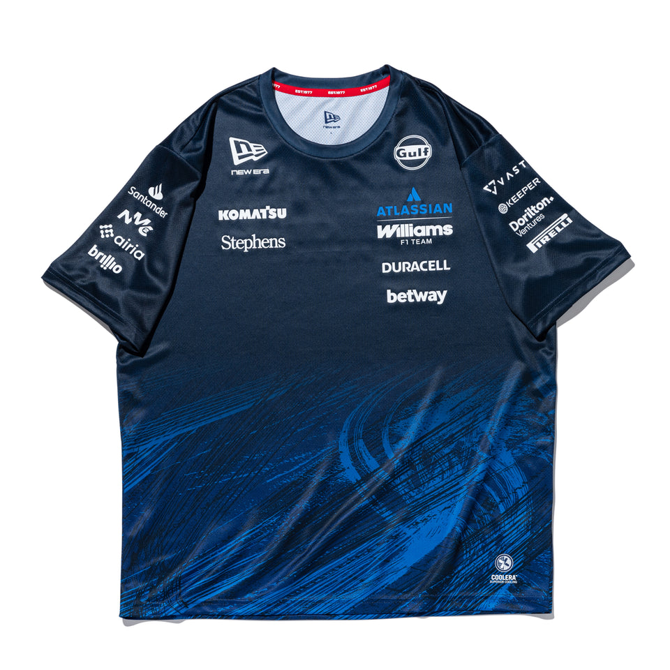 半袖 テック Tシャツ Atlassian Williams F1 Team アトラシアン・ウィリアムズF1チーム ネイビー
