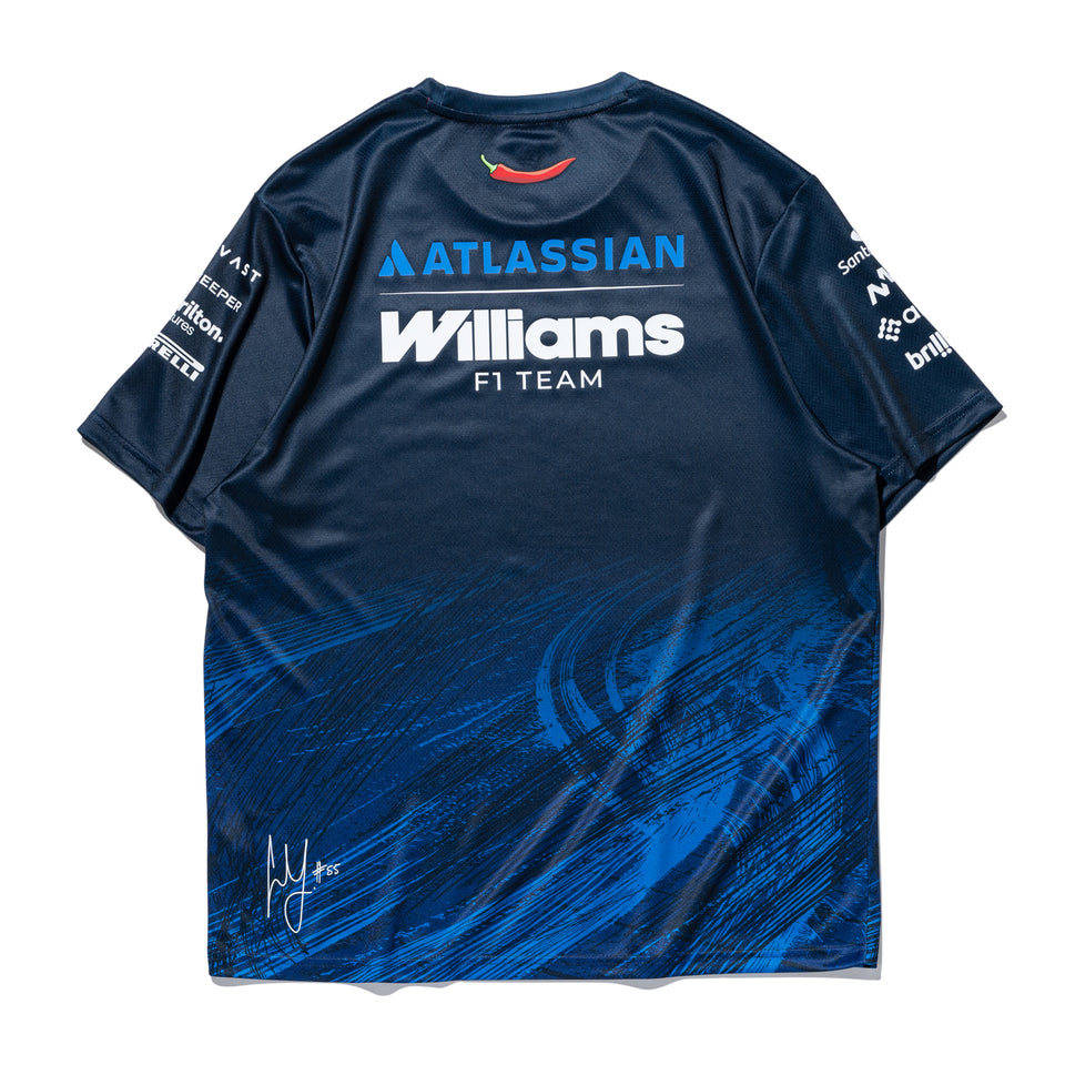半袖 テック Tシャツ Atlassian Williams F1 Team アトラシアン・ウィリアムズF1チーム Carlos Sainz 55 ネイビー