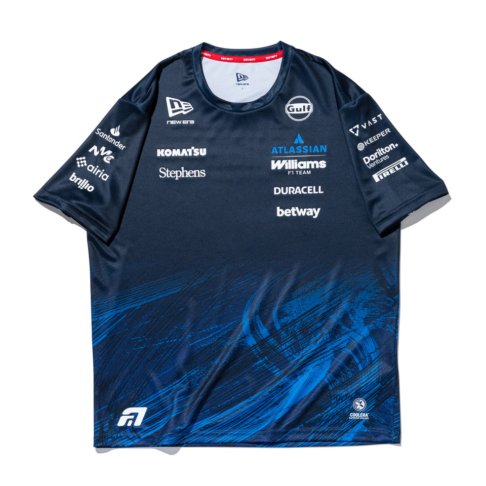 半袖 テック Tシャツ Atlassian Williams F1 Team アトラシアン・ウィリアムズF1チーム Alex Albon 23 ネイビー