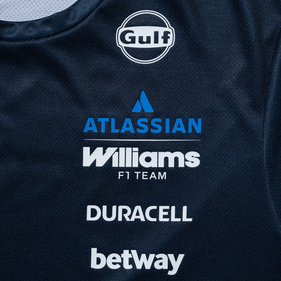 半袖 テック Tシャツ Atlassian Williams F1 Team アトラシアン・ウィリアムズF1チーム Alex Albon 23 ネイビー