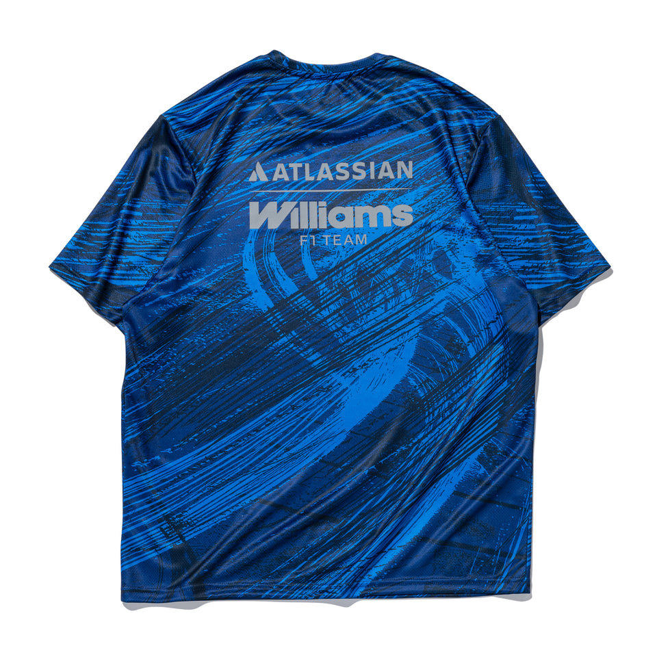 半袖 テック Tシャツ Atlassian Williams F1 Team アトラシアン・ウィリアムズF1チーム オールオーバープリント ネイビー